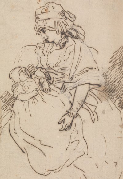 Una madre y su hijo de Thomas Rowlandson